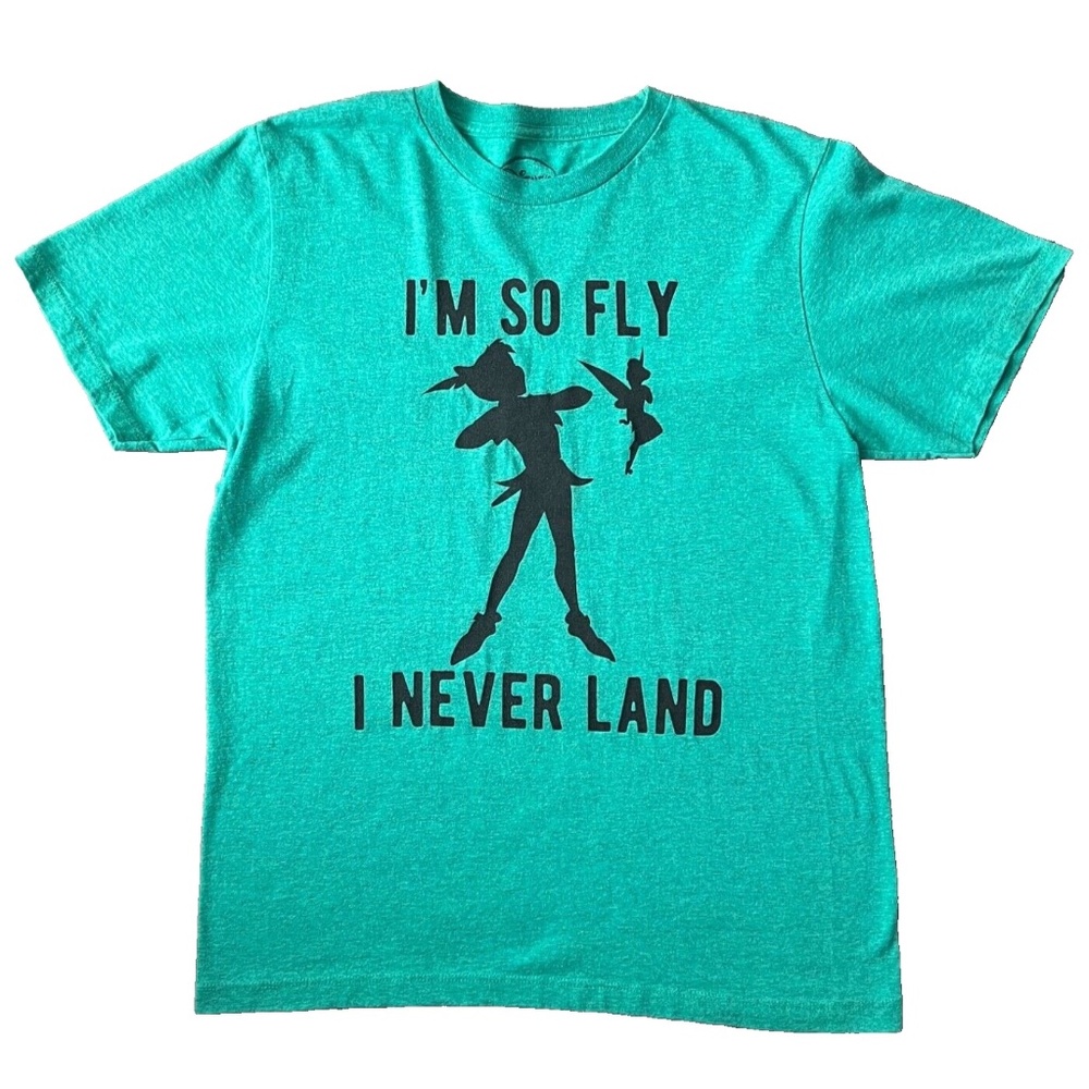 Disney Peter Pan & Tinker Bell, I'm so Fly I Never Land, Men's T Shirt - Sz Med